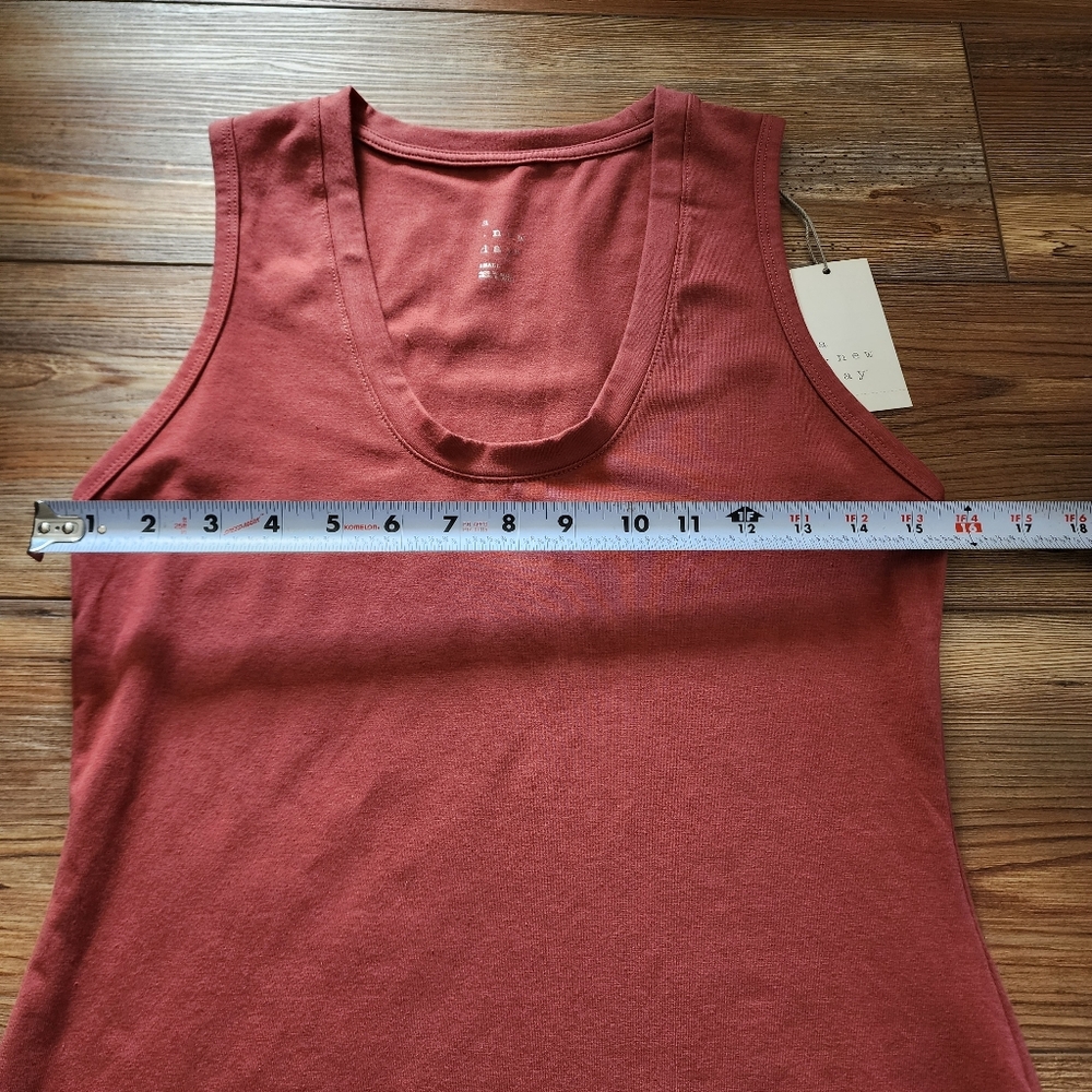 Target A New Day Slim Fit Tank Top Small Women's S Rust U-Neck NWT - Picture 6 of 10